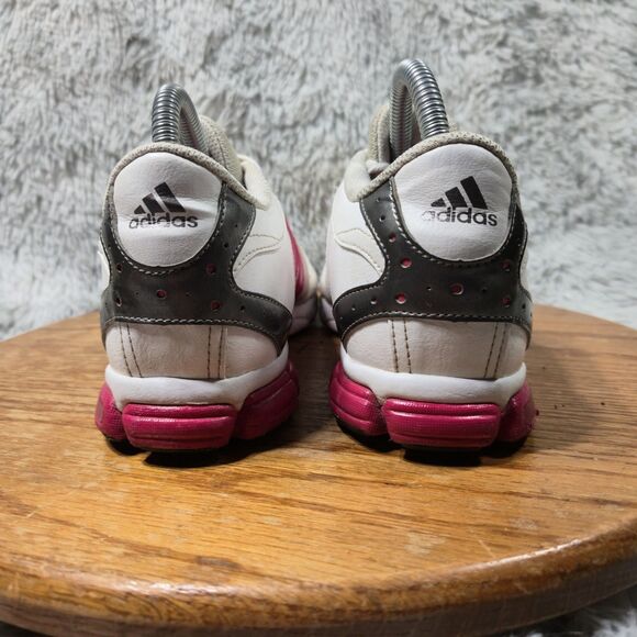2010 Adidas Womens Size 8 Retro Y2K Style Pink/White Lowtop Casual Athletic Shoe - Picture 4 of 9